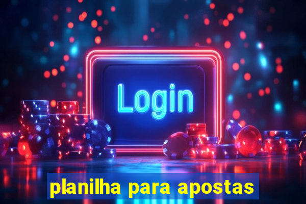 planilha para apostas