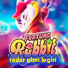 radar pbm login