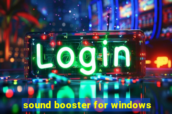 sound booster for windows