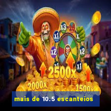 mais de 10.5 escanteios